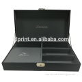 Excellent paper box with metal lock lid and base paper box with some parts